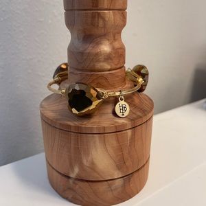 Bourbon & Bowties gold heart bracelet